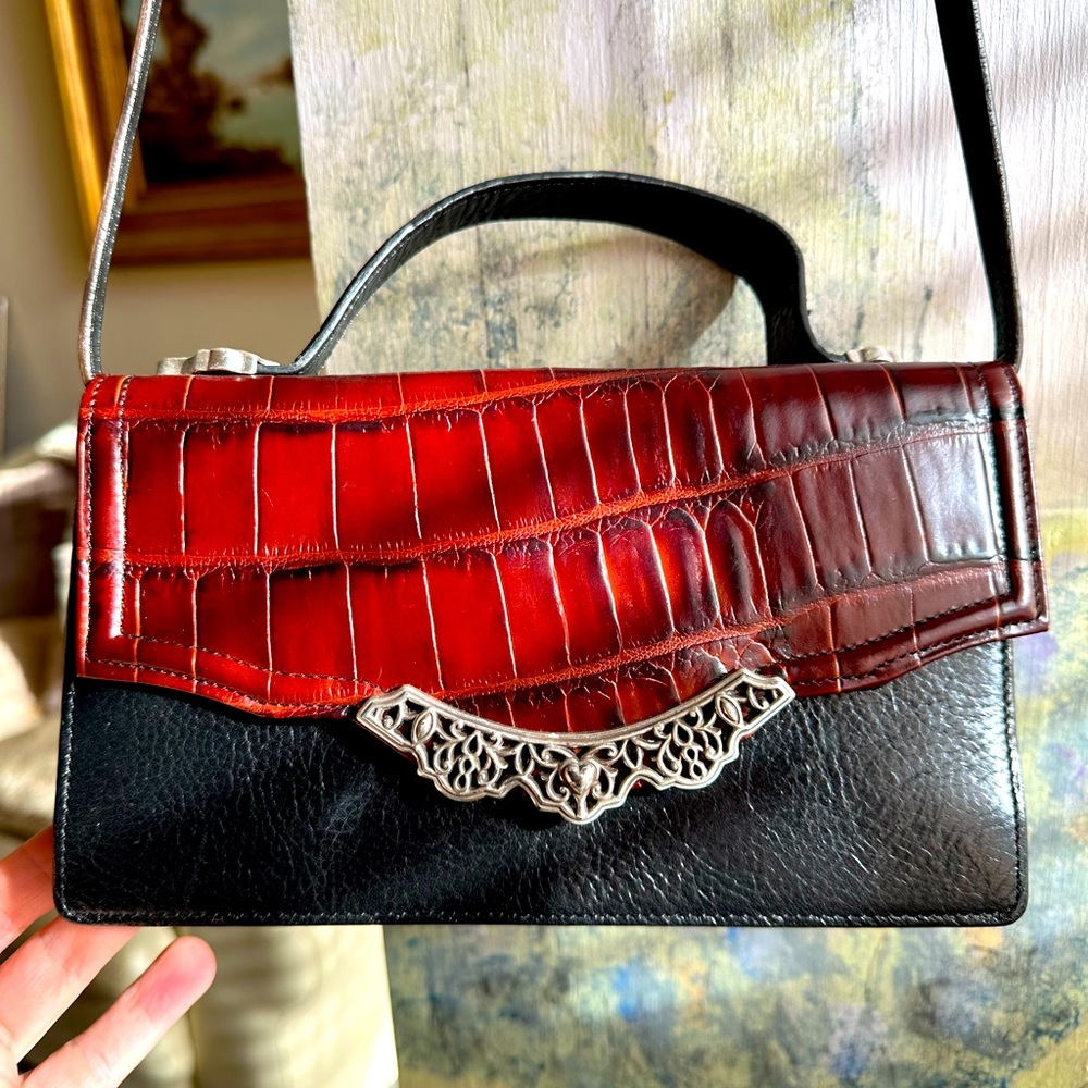 Brighton purse, black and brown